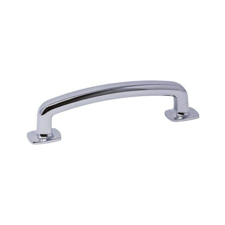 4-1/2 Vail Cabinet Pull With 3-3/4 Center To Center Polished Chrome Finish